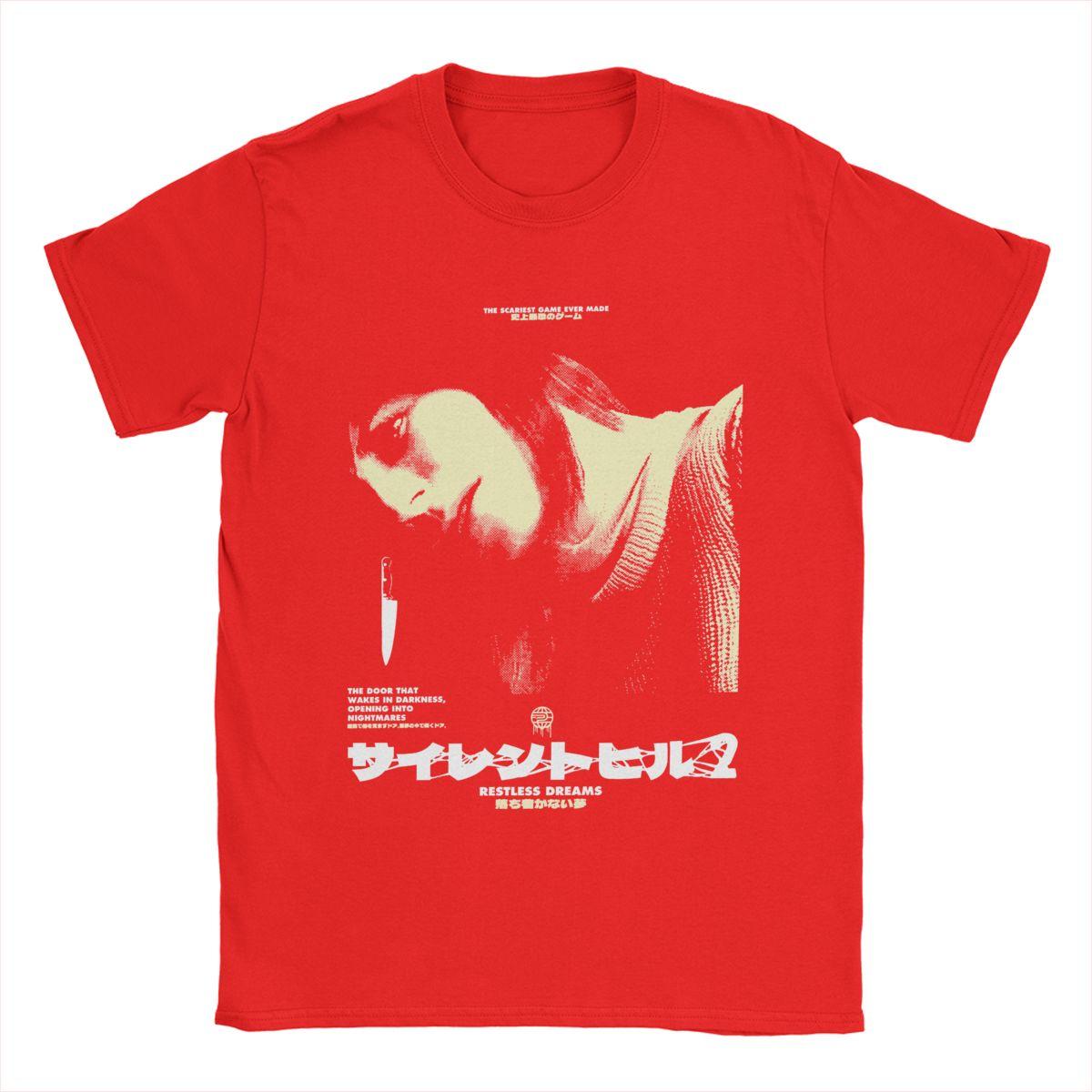 Casual Silent Hill Angela RESTLESS DREAMS TShirt for Unisex O Neck Cotton T Shirt Short Sleeve Tee Shirt Summer Tops S