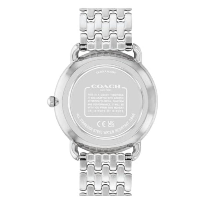 Coach Elliot Silver Tone, Stainless Steel Bracelet 36mm Watch – 14504373