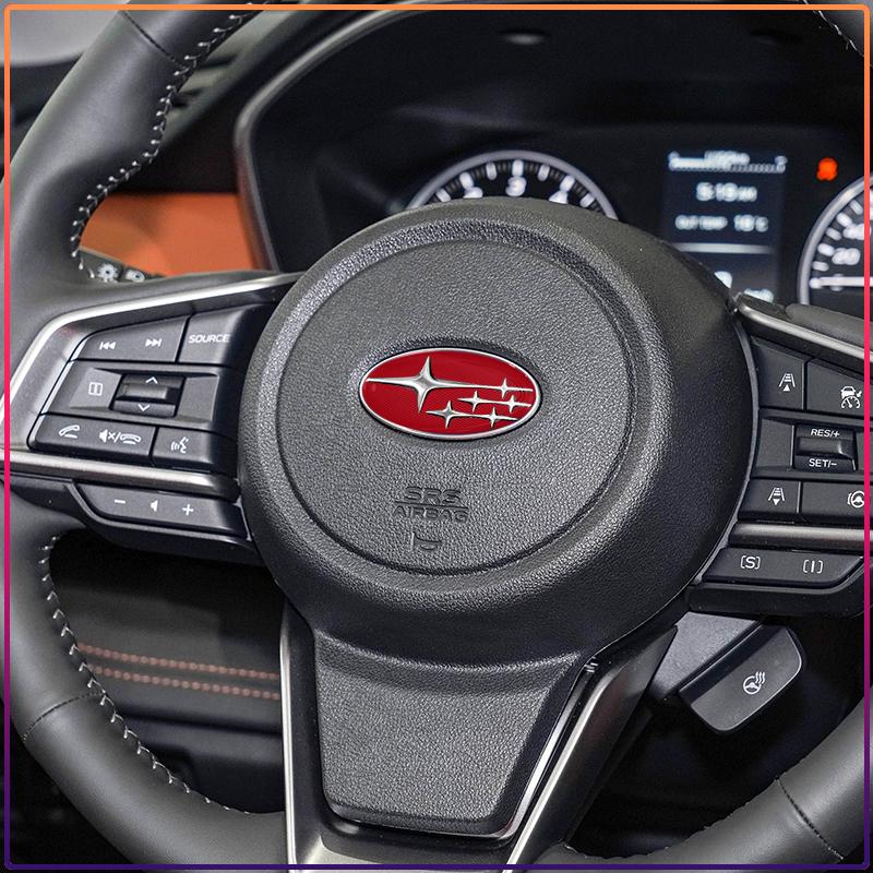 1Pcs ABS Car Steering Wheel Center Badge Emblem Sticker For Subaru Outback Impreza Forester Levorg XV STI Ascent Legacy
