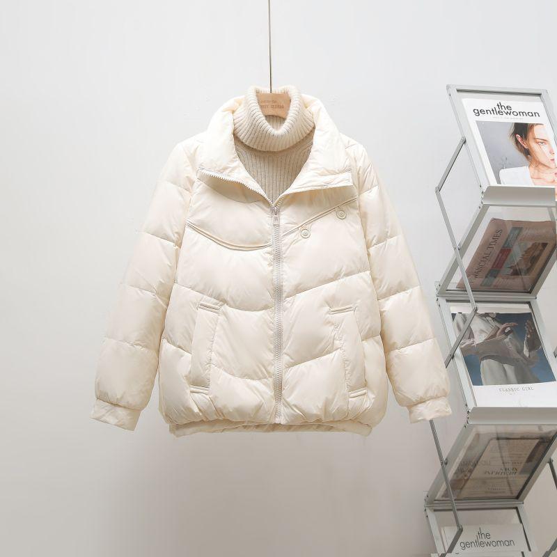 

New Korean Style Two-Button Loose Casual Women s Stand-Up Collar Short Down Jacket Default Item