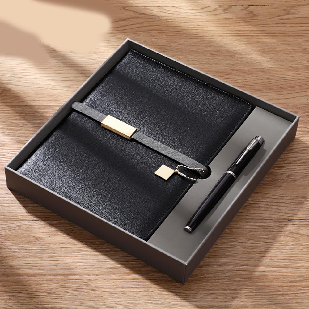 (Logo lze gravírovat) Obchodní zápisník A5 s přezkou, studentský zápisník, zápisník z jednání s dárkovou krabičkou, diář, zápisník předmětů