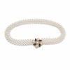 White Imitation Pearl Elastic Belt Metal Waist Chain New Beaded Belt  Party Accessories