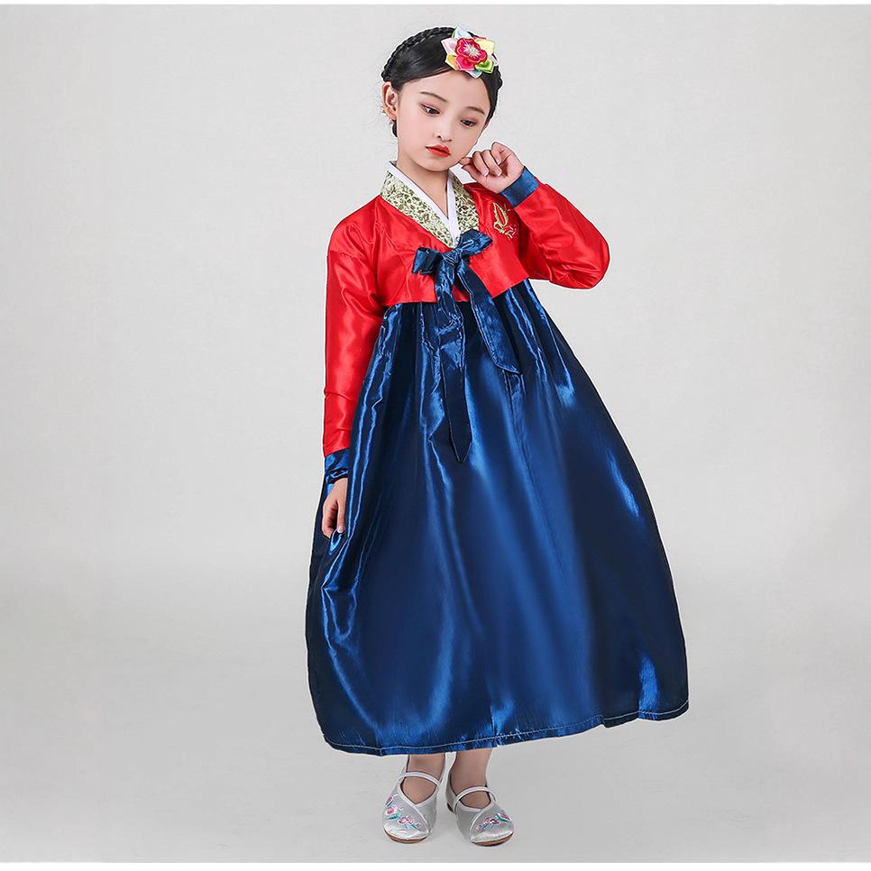 Girls' Traditional Korean Choir Performance Dress Set - June 1st