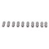 10Pcs Brake Line Connector Chrome Plated Copper Brake Pipe Fitting for 4.75mm Dia Tube