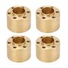 4Pcs Wheel Hex Hub Widen Brass Weight Wear Proof Wheel Hex Widen Adapter for 1.9in 2.2in Hub