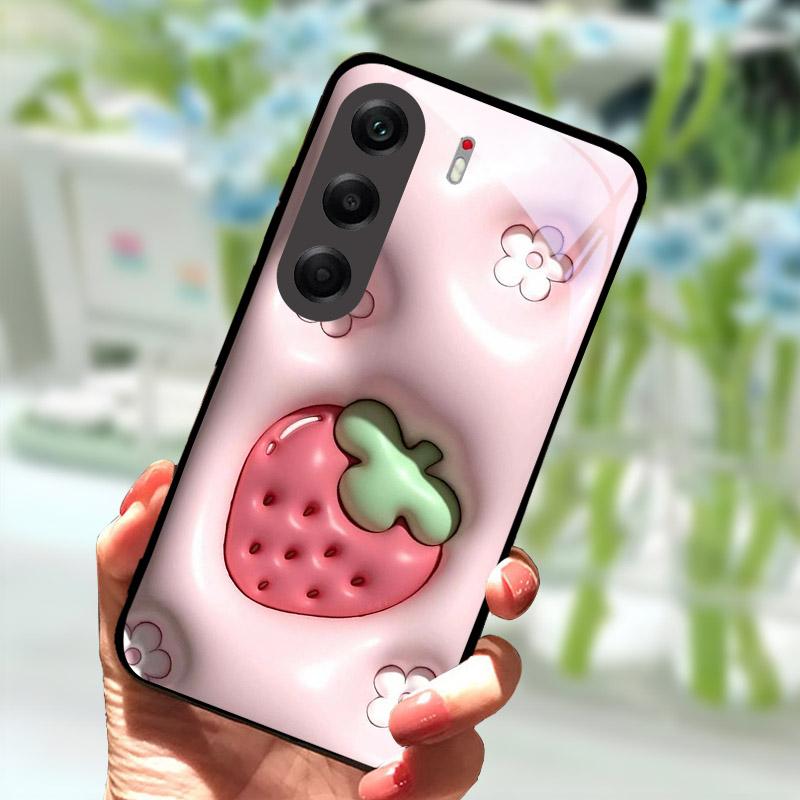 Phone Cover For Tecno Camon40 40Pro 4G Fashion Tempered Glass Anti Drop Protection Shell For Tecno Camon 40 Pro Case CM6 Funda