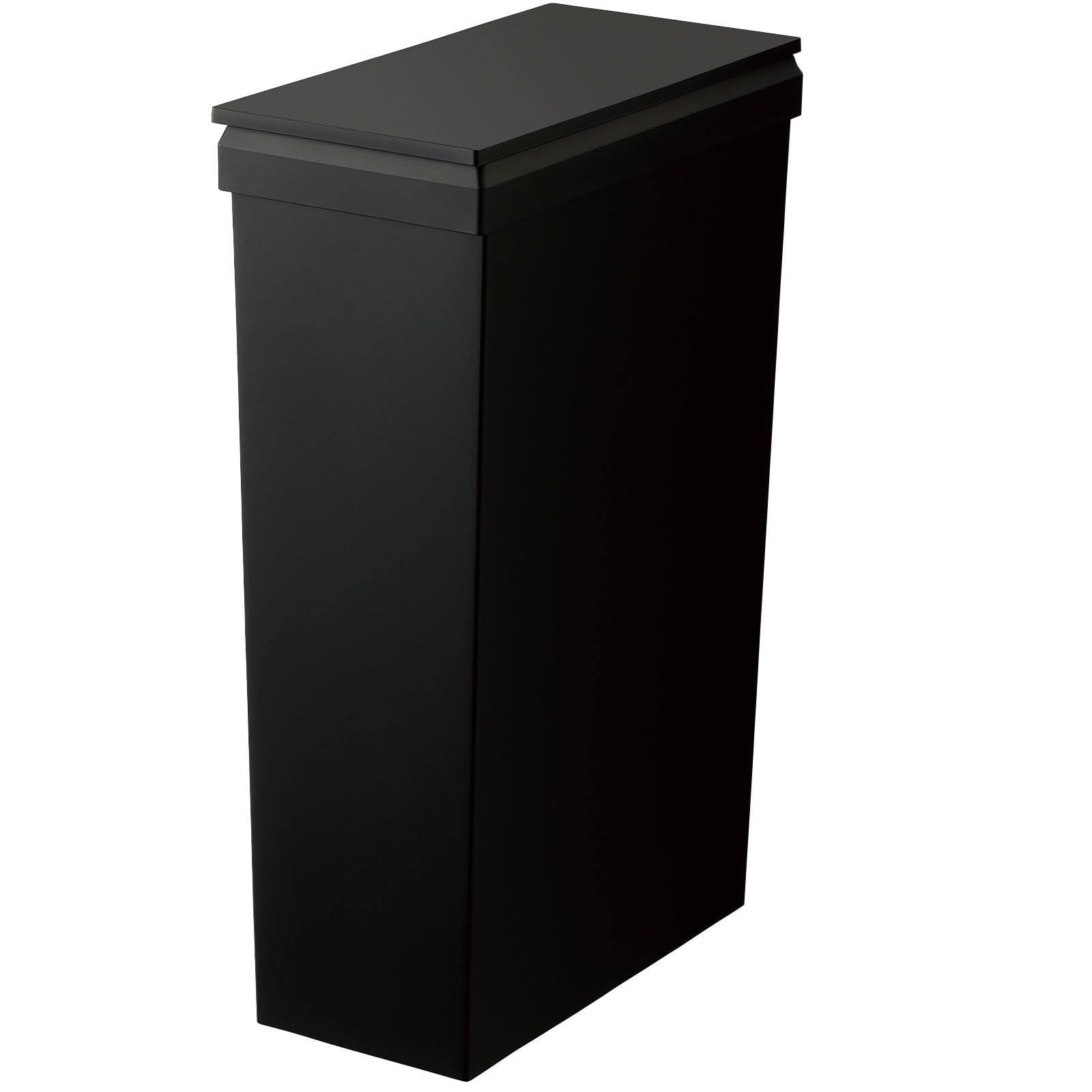 

Risu Trash Can with Lid SOLOW Dust Box with Easy Bag Replacement Slim Black 40L Made in Japan Comes with Casters Stain Resistant Separation Compatible чёрный