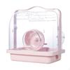 Compact Hamster Enclosure with Exercise Wheel for Small Animals