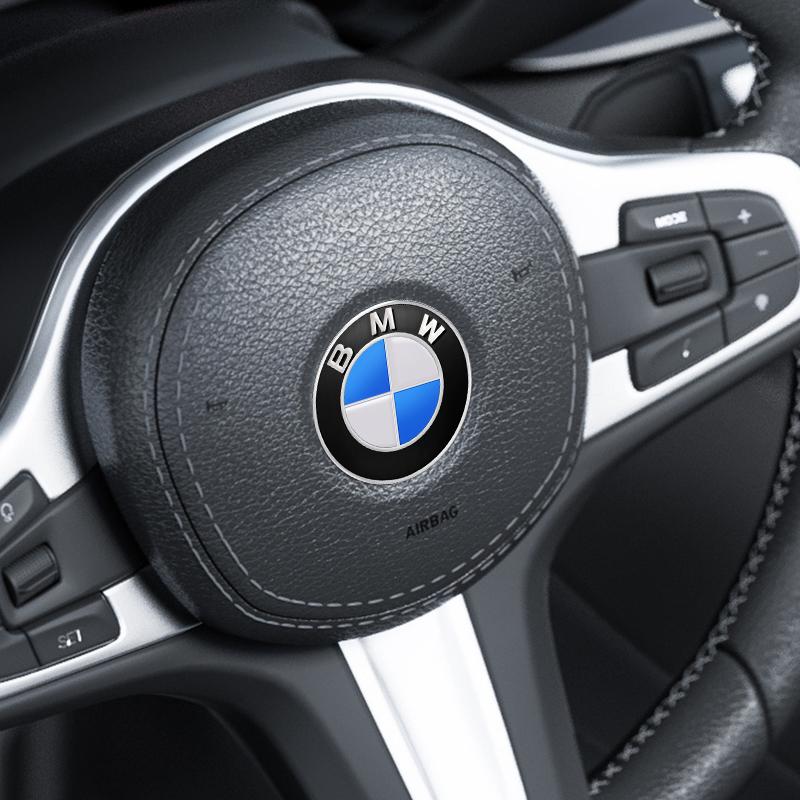 1 Adet 45mm Araba Direksiyon Simidi Rozeti Amblemi Çıkartması Oto Stil İçin BMW E36 E46 E53 E90 E60 E61 E93 E87 X1 X3 X5 X6 F30 F20 F10