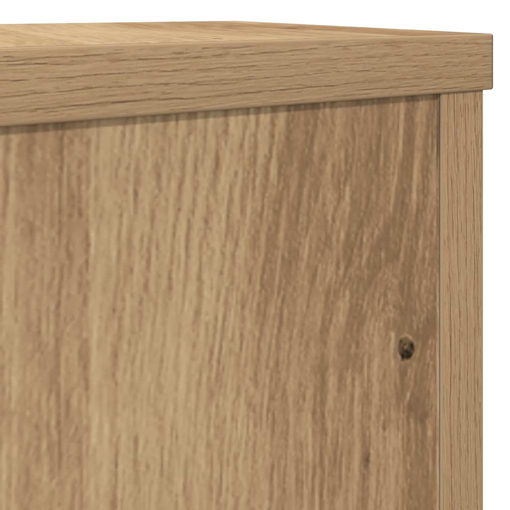 Plant Stand 2 pcs. Artisan Oak 15 x 15 x 20 cm Wood Based Material