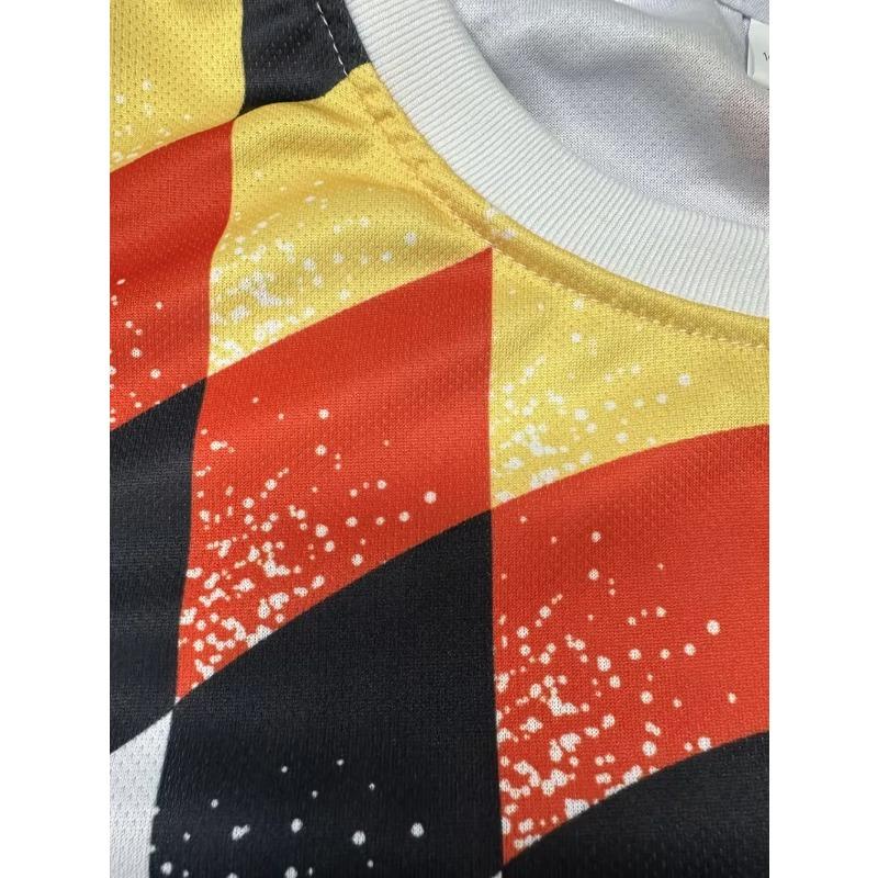 2026 USA Canada-Mexico World Cup Mens Soccer Jersey TShirt German Flag Pattern Short Sleeve Top Summer Sporty Style Loose-Fit Plus-Size Tee