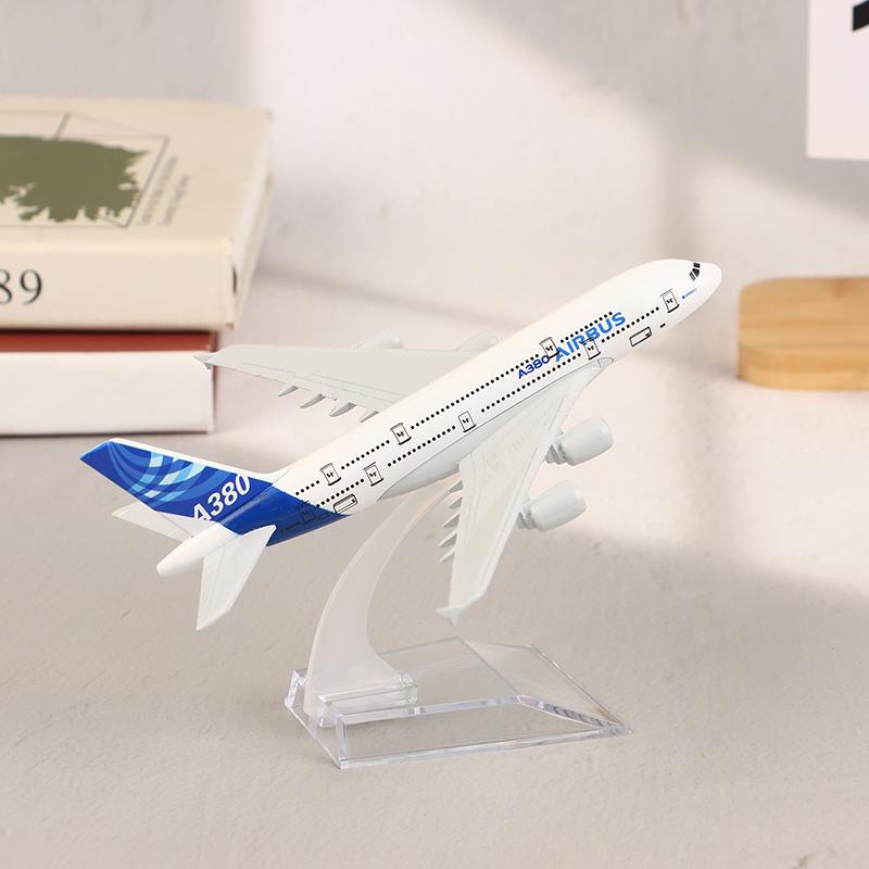 16 cm A380 Originalmodell Legeringsfly 1:400 Skala Metall Flymodell Støpt Fly Luftfart Samleobjekter Leketøy For Gutter