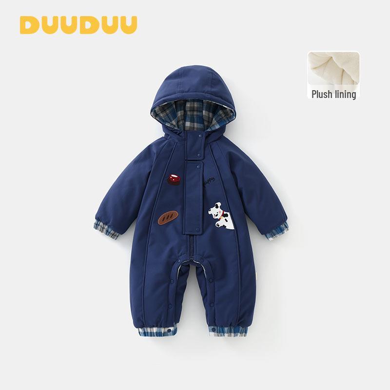 DUUDUU Class A Infant & Toddler Winter Jumpsuit - New 2025 Cotton Outerwear. 90cm (10-18 months, up to 25 lbs)