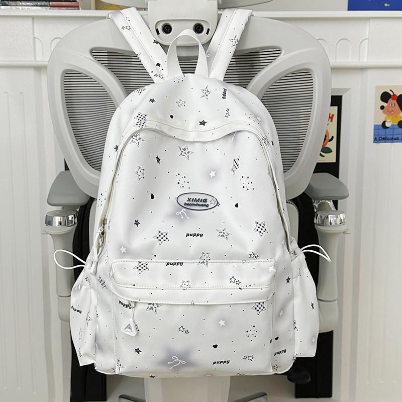 Cartoon-Sternen-Mädchenrucksack mit großem Fassungsvermögen für Schule und Reisen