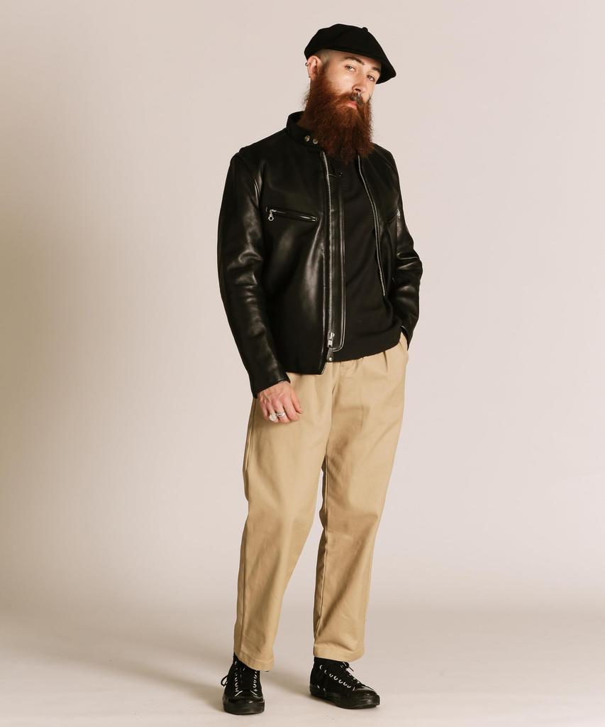 Schott TYPE-2 Herrsneakers, Storlek 10 010, Svart, 782-5990002