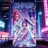 1pc K-pop K/DA Gaming Anime Girl Beach Towel Extra Large Quick Dry Microfiber Sand Free Absorbent for Pool Travel Washable