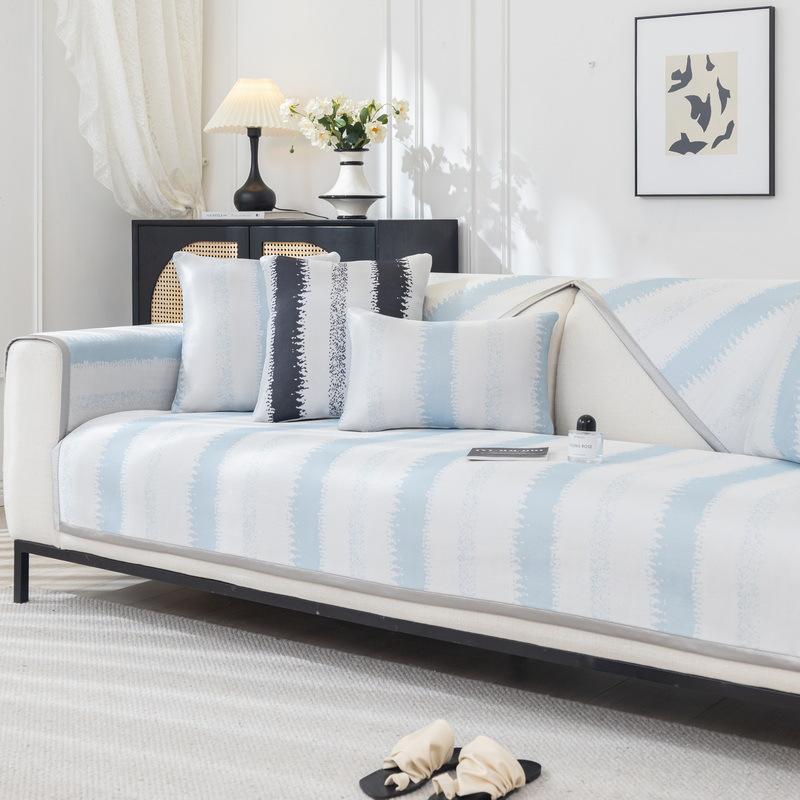 Summer Ice Silk Sofa Cushion Summer Mat Non-Slip Ice Pad Summer Leather Sofa Cover Cover Cloth
