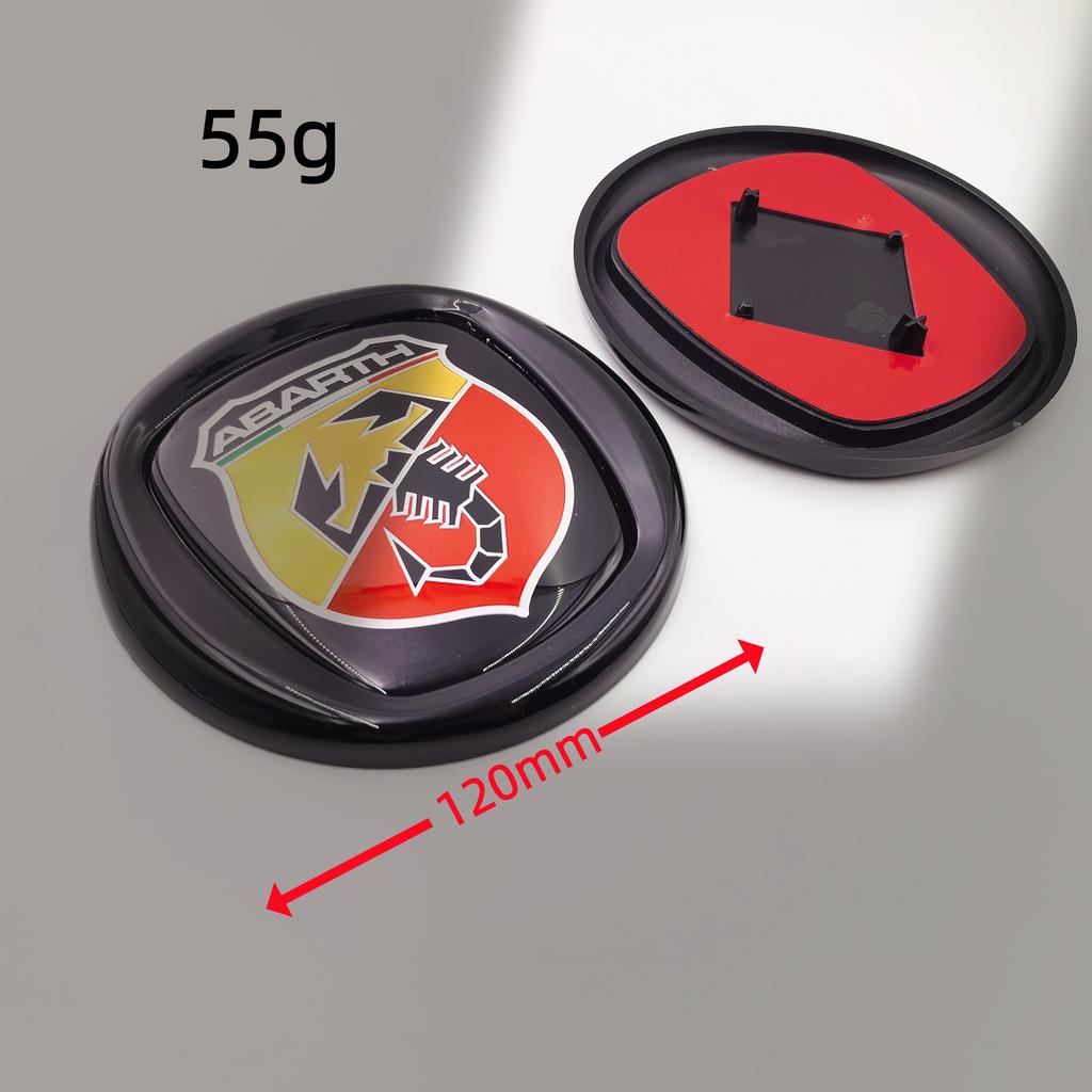 Car emblem 8.5cm 9.5cm 10cm 12cm 85mm 95mm 100mm 120mm Car Hood Front Bonnet Grill Rear Trunk Emblem Logo Badge For FIAT Abarth