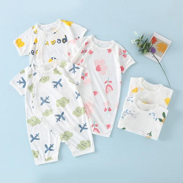 Venese Baby Full Snap Pattern Sommer Sommersaison 80, Korea beste Kinderkleidung