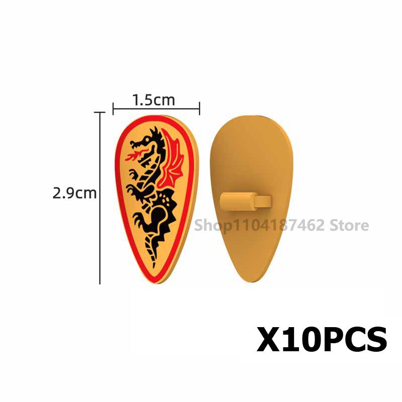 Medieval Roman Knight Legion Building Block Castle Green Dragon Forest Wolf War Horse Dragon Lion Shield Armor Cloak Brick Toys