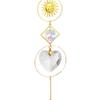 Moon Star Crystals Wind Chime Prism Sun Catchers Handmade Jewellery Garden Hanging Pendant Ornament Window Curtain Home Decor
