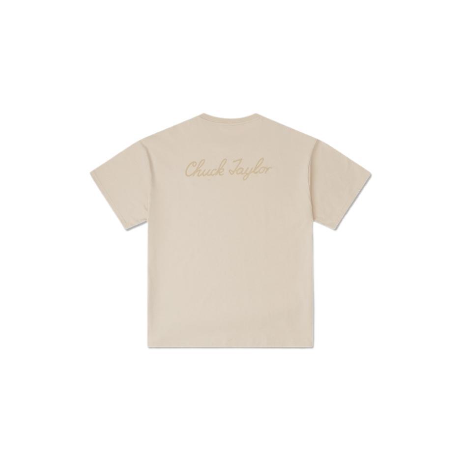 Converse T Shirts Unisex Brown Crew Neck 10027239-A06