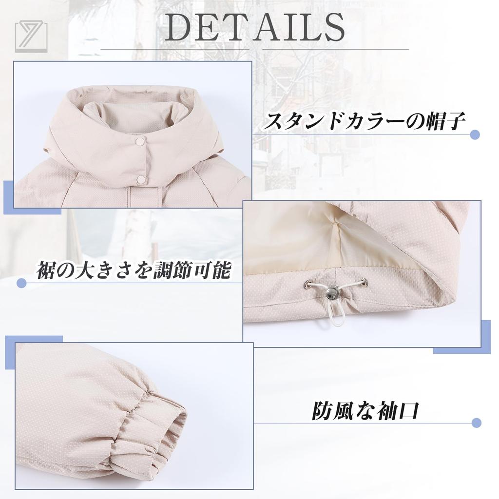 Kayiyasu Short Down Jacket with Padded Warm and Comfortable for Fall and Perfect for Casual and School Women's Hood, Outerwear, Winter, Wear,