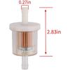 49019-0027 Kraftstofffilter für Brigs und Stratton 691035 493629 84001895 5065 Ersetzt für Kawasaki 49019-7001 49019-7005 49019-0014 1/4" Inline-Kraftstoff