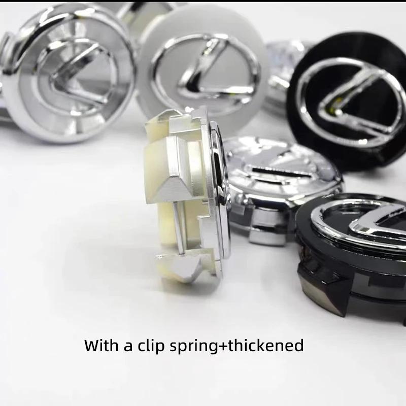 4Pcs 62MM Car Emblem Wheel Center Cover Hub Accessories For Lexus GS IS LS500h ES260 ES300h RX350h NX260 UX260 LM LC RZ450e TX
