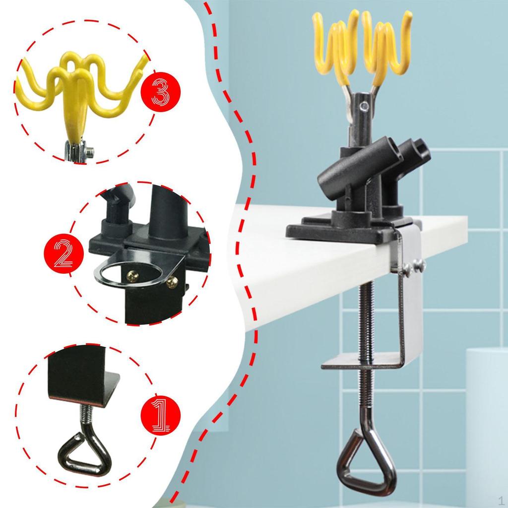 Holder Stand Sturdy Adjustable Table Edge Clamp Holds 4 Es