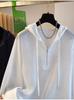 2026 Spring Korean Chic Half-Zip Hooded Sweatshirt for Women