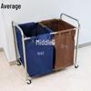 Hand-Push Wet/Dry Separation Laundry Service Cart