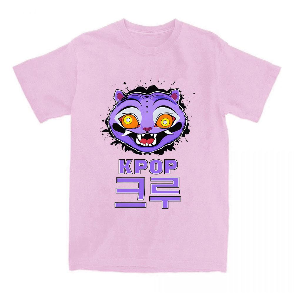 საძა ბოის კომფორტ კოლორსის მაისური KPop დემონი მონადირეების პრინტით მაისური ზაფხულის მოკლემკლავიანი ბამბის მაისური მოდური ქალის მამაკაცის ტანსაცმელი