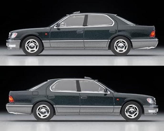 TOMYTEC Tomica Limited Vintage Neo 1/64 LV-N356b Toyota Celsior C-Spezifikation F-Paket Grün/Grau 1997 Modell Fertigprodukt 337638