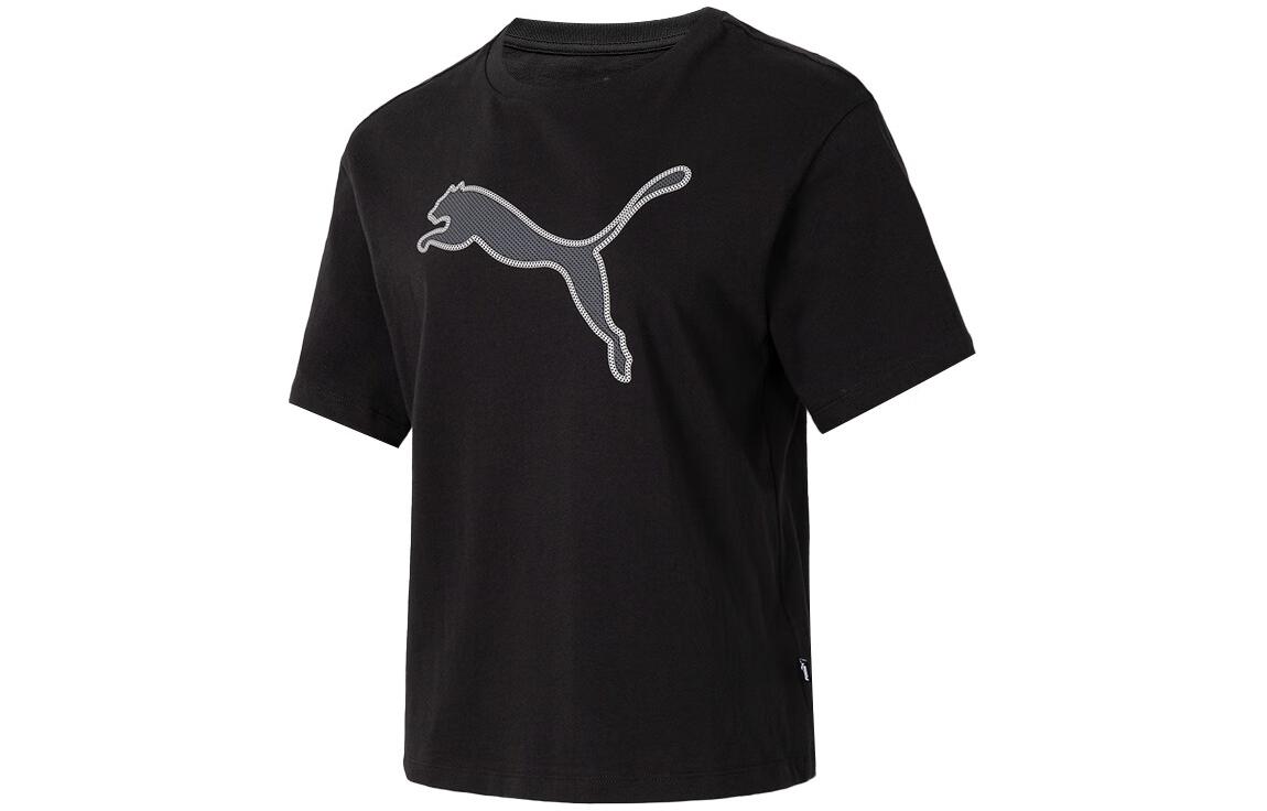 PUMA T Shirts Women s Black Crew Neck Moderate Other 682164-01 M