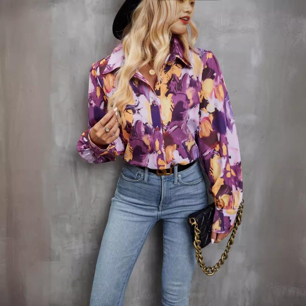 

Осенне-зимний кардиган повседневный женский лацкан свежий модный темперамент рубашка для женщин XL розовый