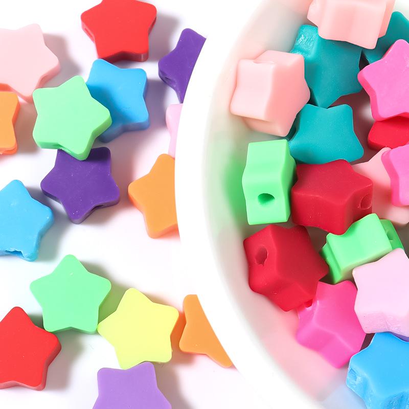 50 pcs Polymer Clay Animal & Fruit Style Mixed Color Flat Round Beads for DIY Bracelet Jewelry