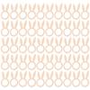 50Pcs Wooden Bunny Napkin Ring HandMade Rabbit Ear Holder Dinner Weddings Parties Decor