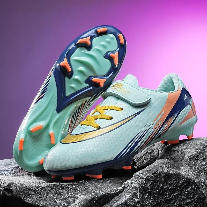 

New Men Soccer Shoes for Children Football Boots for Match Ultralight Cleats Grass Boys Professional Non-Slip Training Shoes Drop Shipping 28