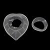 Silicone Waterproof Faucet Drain Mat Compact Non-slip Heart Shaped Bathroom Kitchen Splash Guard Diversion Sleeve Water Catcher
