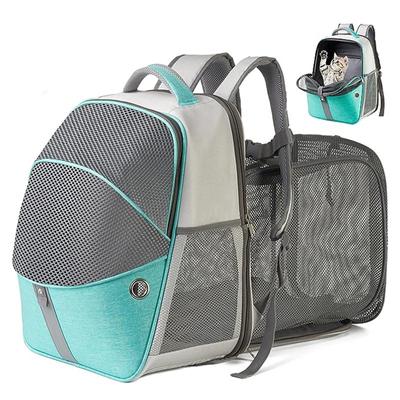 Pet Supplies Cat Backpack with Expandable and Durable Breathable Mesh Puppy Bag Out Camping Pet Oxford Cloth Bag