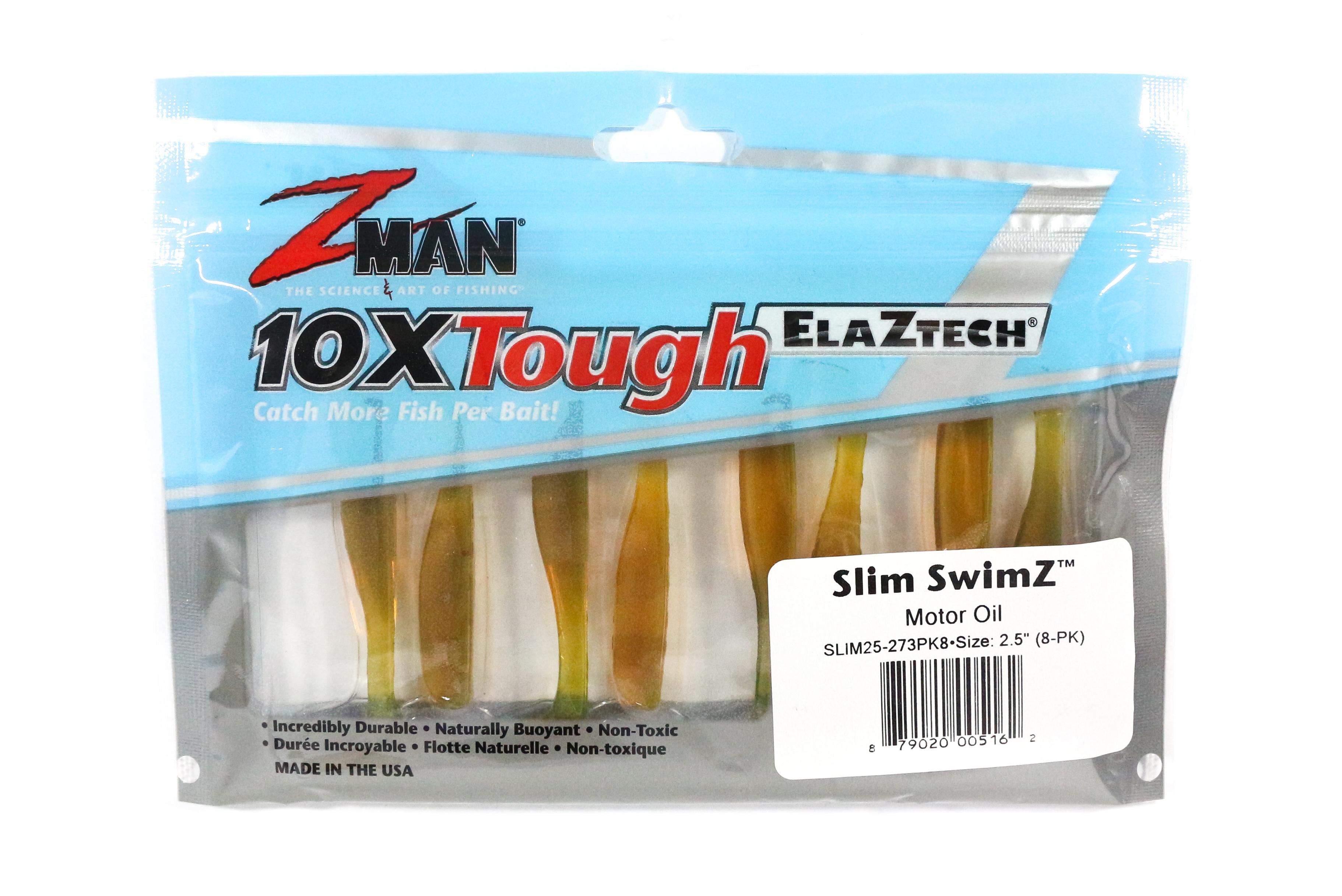 

Zman Soft Lure Slim SwimZ 2,5 дюйма, 8 моторных масел в упаковке (5162)