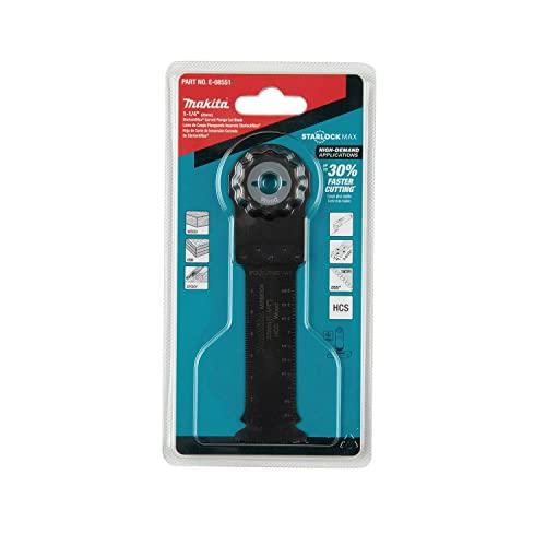 Makita E-08551 StarlockMax® oscillerende multiverktøy 1-1/4" høykarbonstål buet dykkkuttet blad