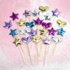 Birthday Cake Decorations: 5-Piece Set with Stars, Mickey Mouse Head, Crown, and Heart Inserts for Desserts and Weddings