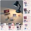 1:12 Dukkehus Miniatyr Bærbar PC Telefon Nettbrett Skrivebordslampe Bok Skrivebordssett Dekor Leke