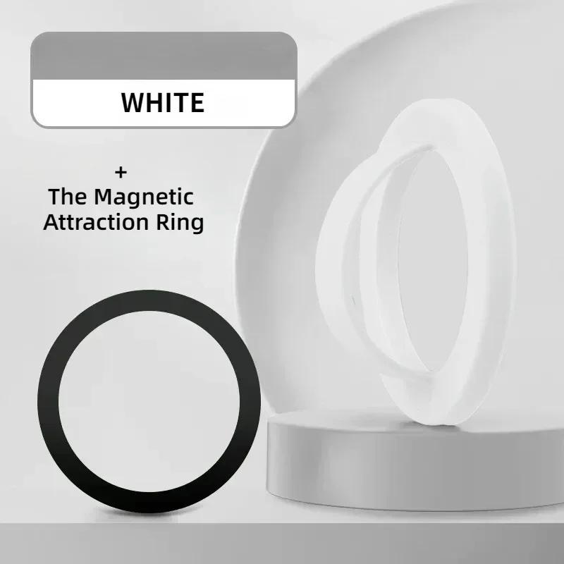 Magnetic Phone Ring Removable Waterproof Liquid Silicone Magnetic Phone Ring Holder Grip Attachment for iPhone & Android Cases