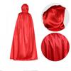 Solid Color Halloween Cloak with Big Hat Costume Cosplay Cape Fashion Witch's Cloak  Adult