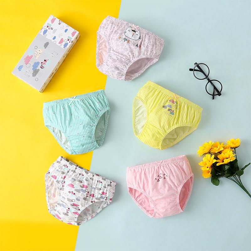 All-Cotton A-Grade Girls' Briefs: No-Wedgie Underwear for Small to Medium Children and Babies