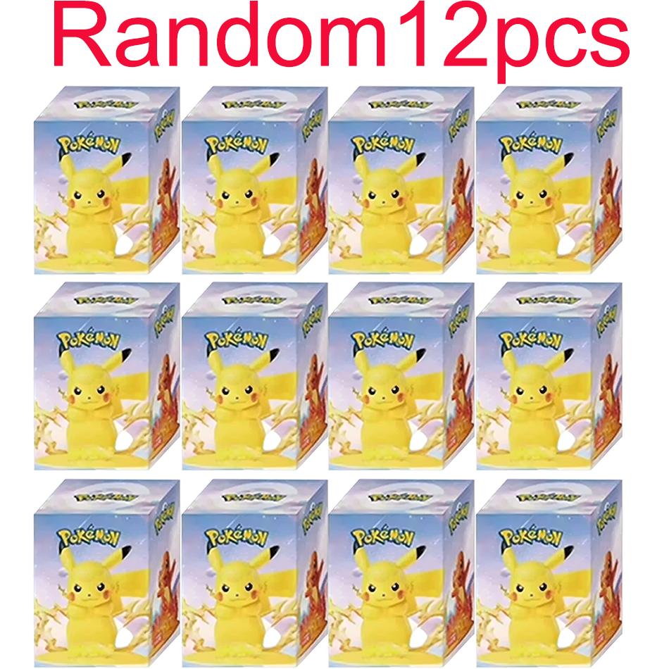 12Pcs Pokemon Action Figure Blind Box Pikachu Anime Models Desktop Decoration Kids Gift