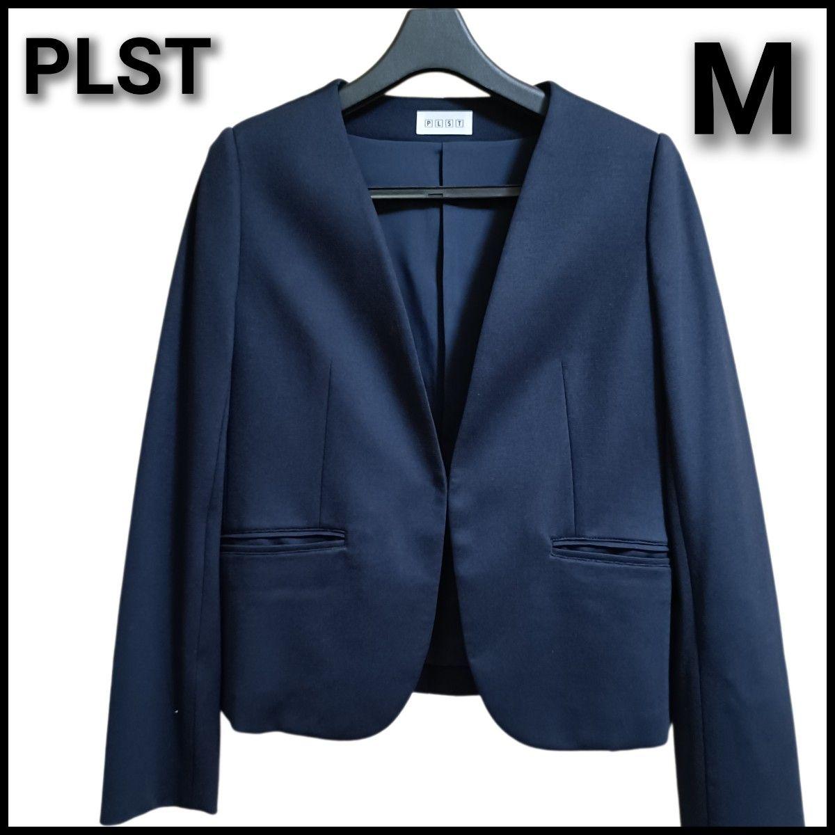 Unused grade PLST plaste no collar jacket navy dark blue M